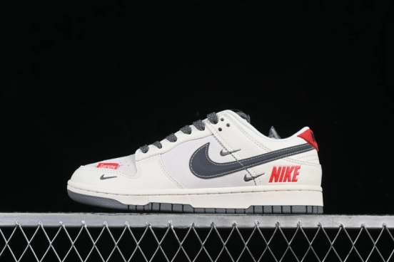 Nike SB Dunk Low Supreme Collaboration Anniversary Custom Low-Top Casual Sneakers - FC1688-205