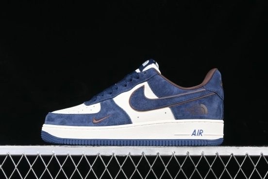 Nike Air Force 1'07 Low The North Face Collaboration - Steel Blue Low-Top Casual Sneakers - KK1988-032