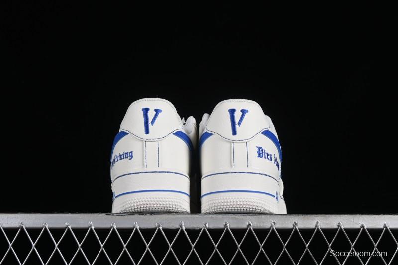 Nike Vlone x Air Force 1 '07 Low Collaboration Light Blue Casual Sneakers - AA5360-011
