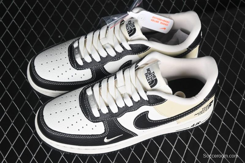 Nike Air Force 1 '07 Low The North Face Collaboration - Black Leather Low-Top Casual Sneakers - CH6336-513