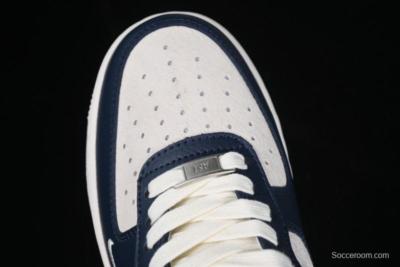 Nike Air Force 1 '07 Low Stussy Collaboration Green Embroidered Swoosh Custom Casual Sneakers - DM6688-021