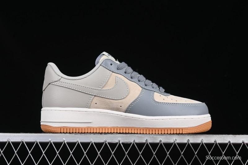 Nike Air Force 1 '07 Low The North Face Collaboration Light Blue Gum Sole Low-Top Casual Sneakers - DM6688-022