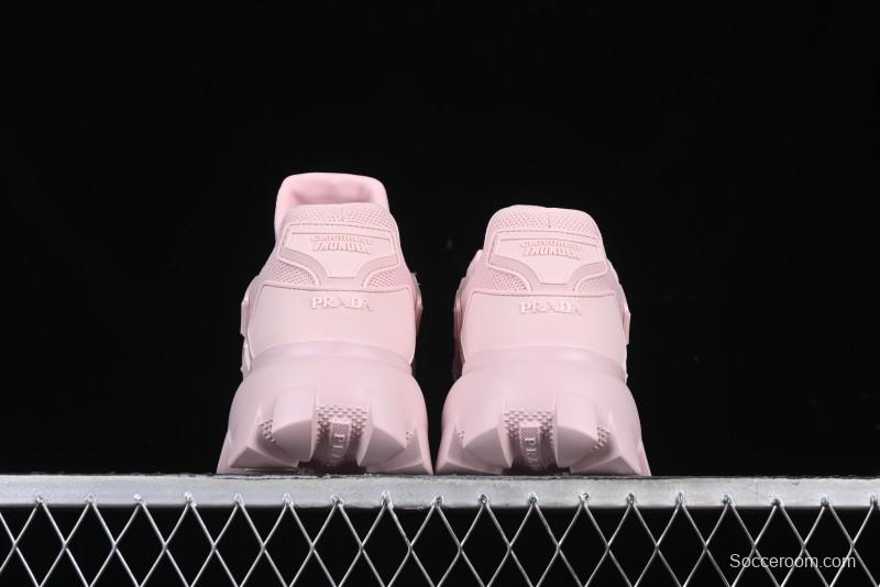 Prada Cloudbust Air Thunder Lifestyle Low-Top Sneakers with Anti-Slip and Wear-Resistant Design - 1E819L
