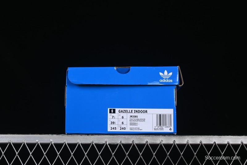 Adidas Originals Gazelle Indoor JR3381 Retro Casual Slip-Resistant Wear-Resistant Low-Top Sneakers