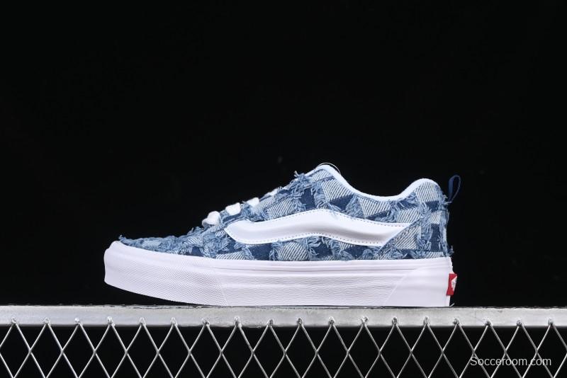 Vans Knu Skool Washed Tie-Dye Low-Top Casual Skate Shoes - VN000CS0239