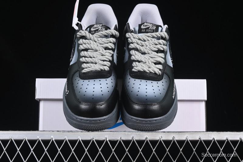 Nike Air Force 1'07 Low Gradient Skeleton Casual Sneakers - YD2425-110