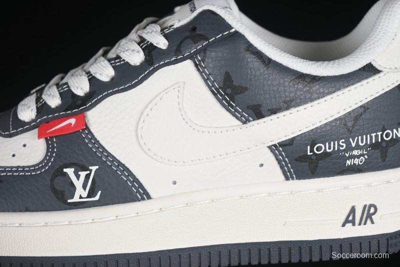 Nike Air Force 1 '07 Low LV Collaboration Beige Print Casual Sneakers - CS5288-002