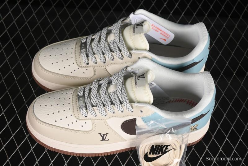 Nike Air Force 1 '07 Low LV Collaboration Summer Blue Casual Sneakers - JJ2508-702