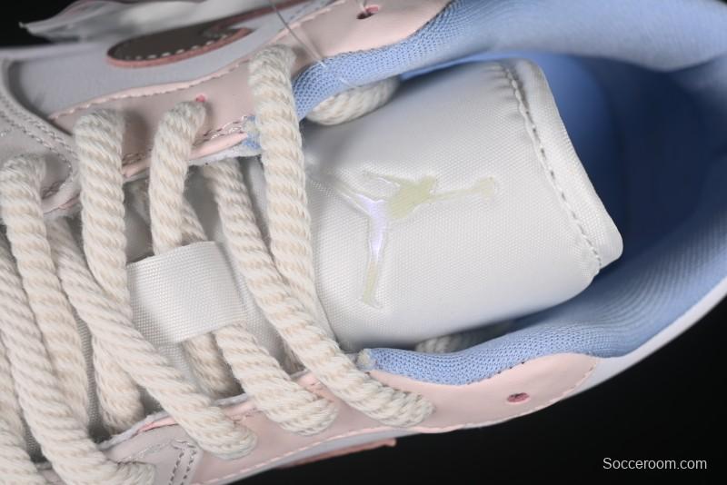 Nike Air Jordan 1 Low AJ1 Carving Pink Low-Top Casual Lifestyle Sneakers - IB8859-101