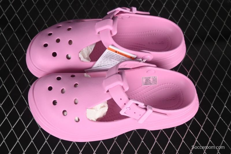 Crocs Mary Jane Classic Simple Casual Beach Clog Sandals - B.D4