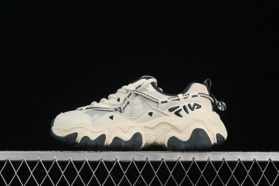 Fila Heritage Fluid Cat Paw 5.0 Retro Dad Shoes with Lace-Up Design - F12W432101FSH