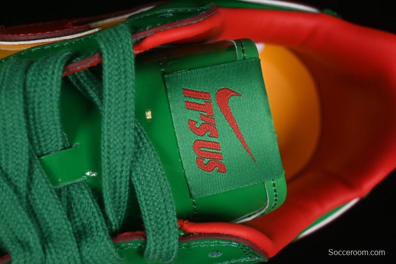 Nike Air Force 1'07 Low Lil Yachty Collaboration Casual Sneakers with Patent Leather and Multicolor Design - IH4383-300