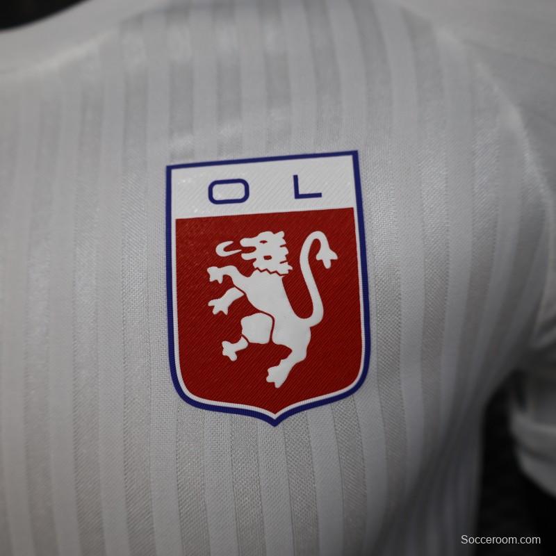 Player Version 25/26 Olympique Lyon 75 Year Anniversary White Jersey