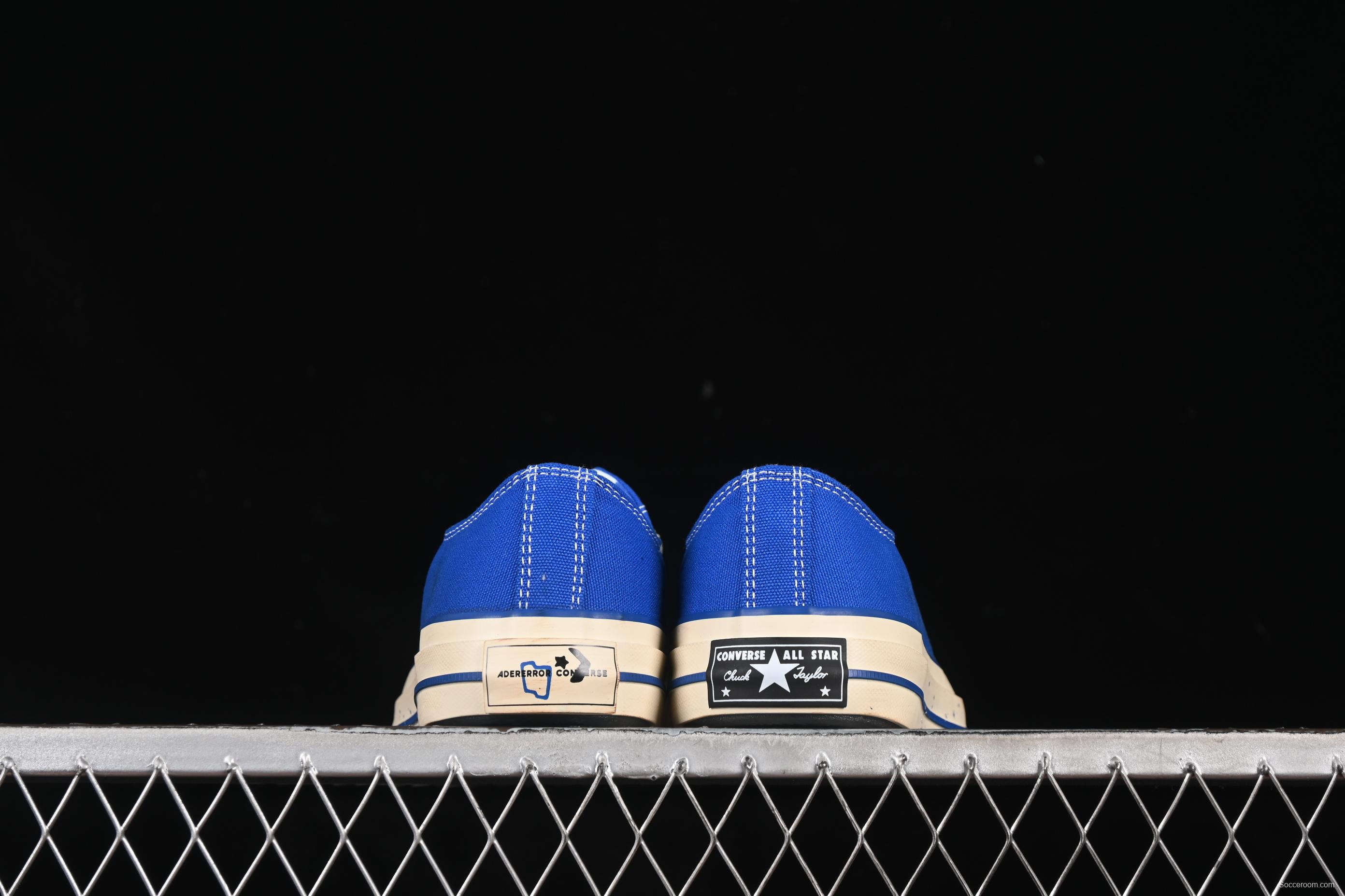 Ader Error x Converse Low Top Casual Canvas Sneakers with Special Pattern Print and Transparent Sole - A05352C