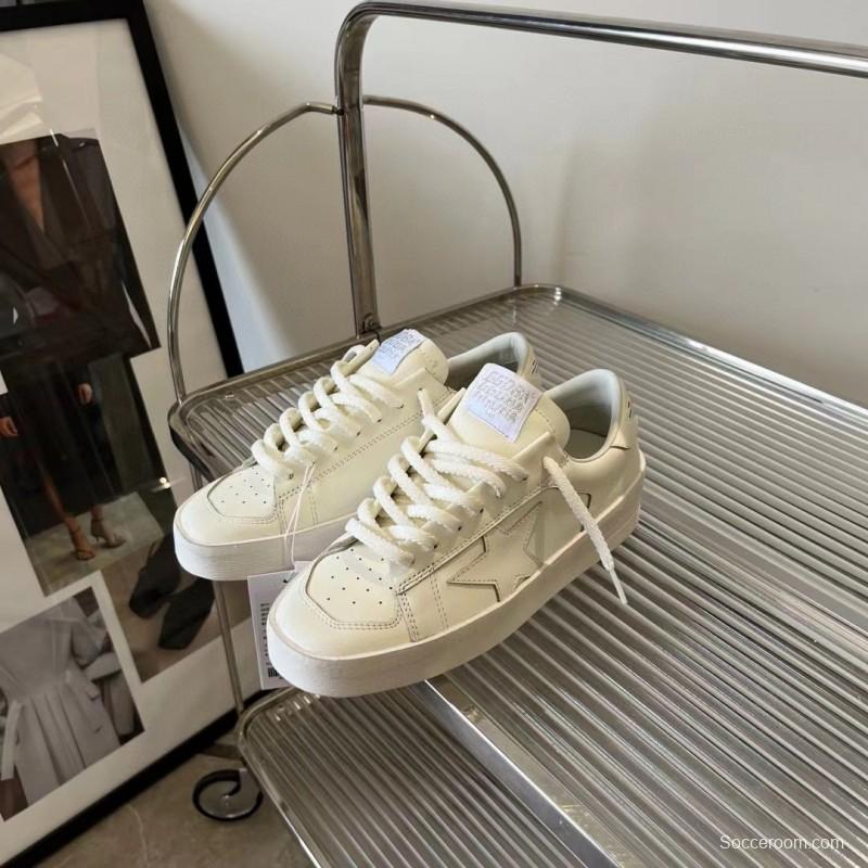 2024 Unisex GGDB White Leather Low Top Sneakers MJ00260