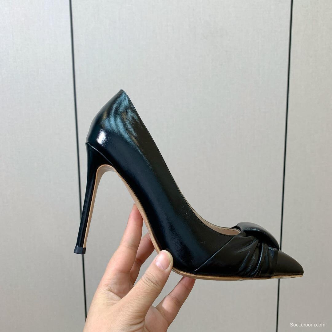 2025 Women Gianvito Rossi Black Leather High Heel KFY00300