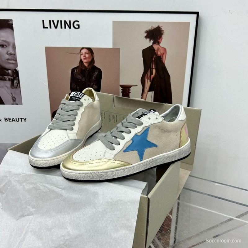 2024 Unisex GGDB White Pink Grey Leather Suede Low Top Sneakers MJ00260