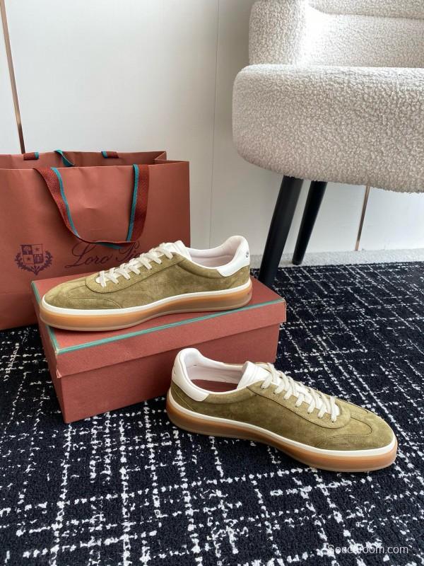 2024 Unisex LP Beige Suede Leather Sneakers MJ00320
