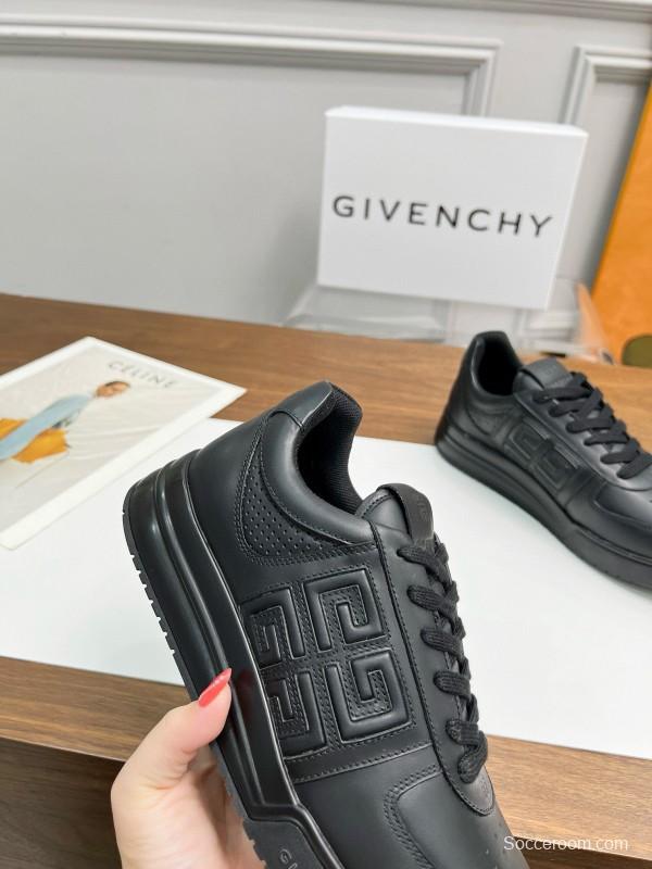 2024 Men Givenchy Black Leather Sneakers MJ00380