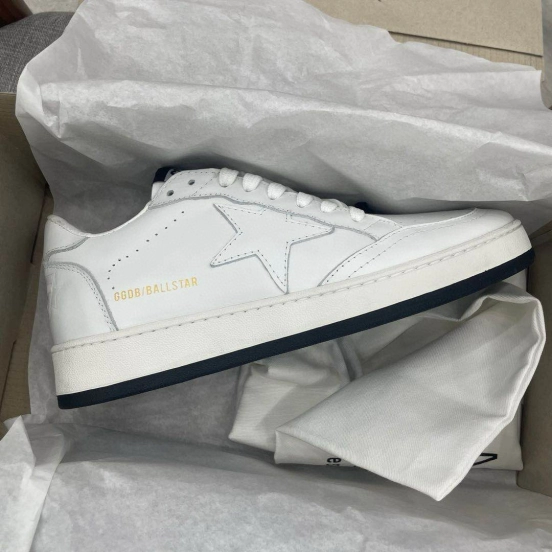 2024 Unisex GGDB White Leather Sneakers MJ00260