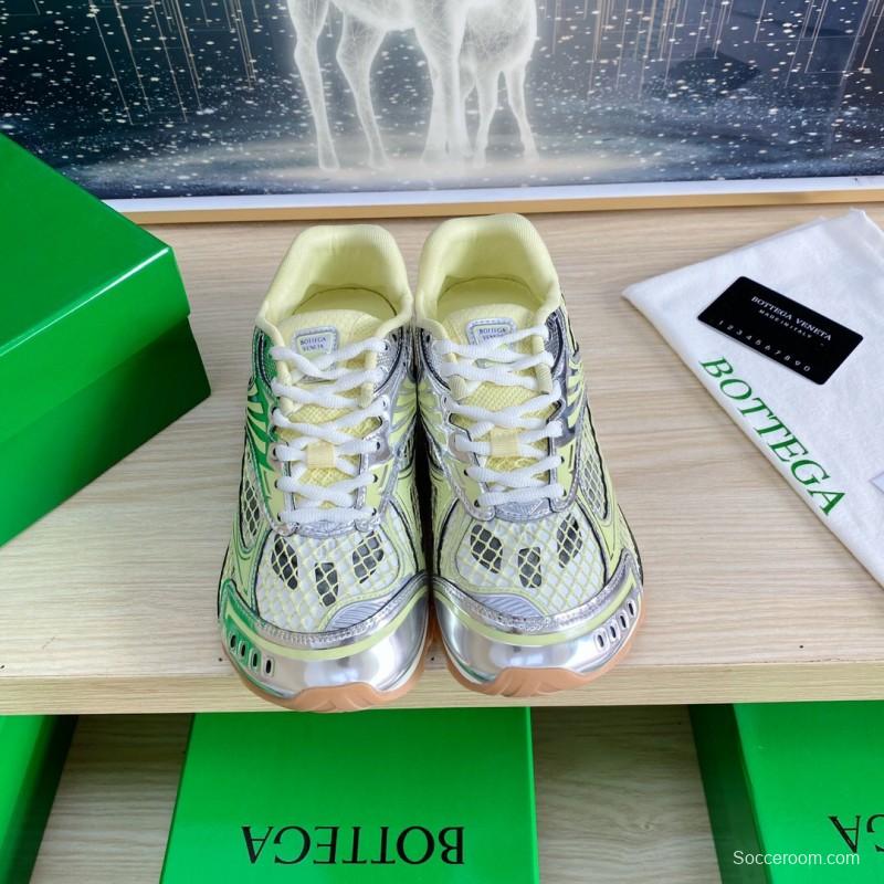 2025 Unisex BV Yellow Silver Mesh Rubber Running Sneakers LY0000