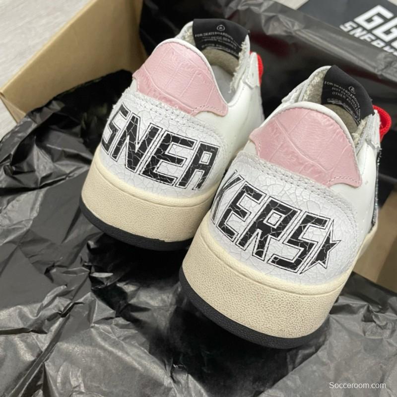 2024 Unisex GGDB White Red Leather Low-Top Sneakers MJ00260