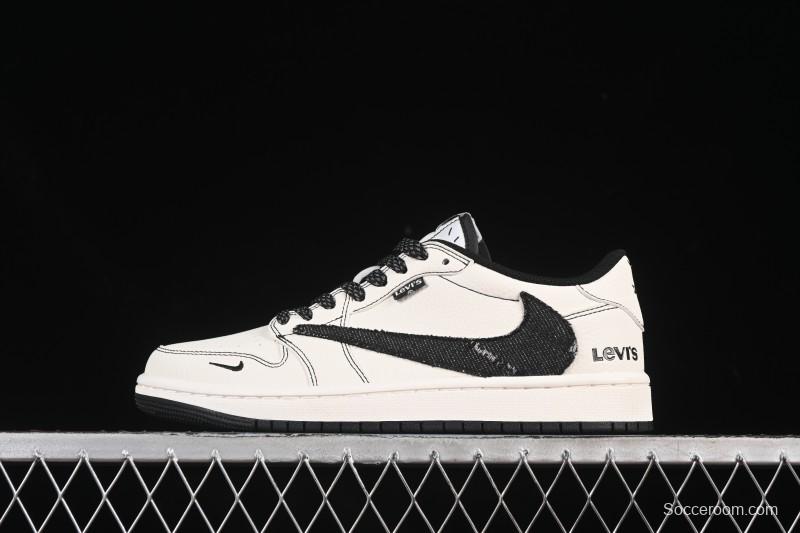 Levis x Jordan 1 Low AJ1 Cultural Casual Skate Shoes - LE2436-135