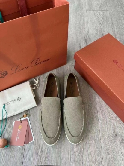 2025 Unisex Kiton Brown Wool Blend Loafers AS00280