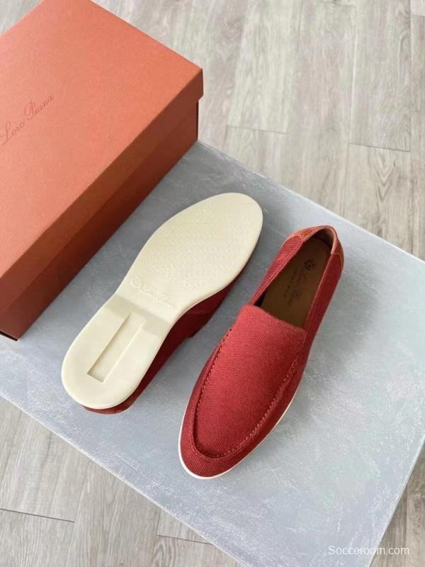 2025 Unisex Le Parmentier Red Wool Blend Loafers AS00280