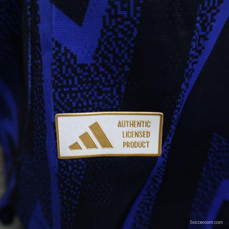 Player Version 25/26 Arsenal Third Blue with Geometric Lightning Pattern Jersey