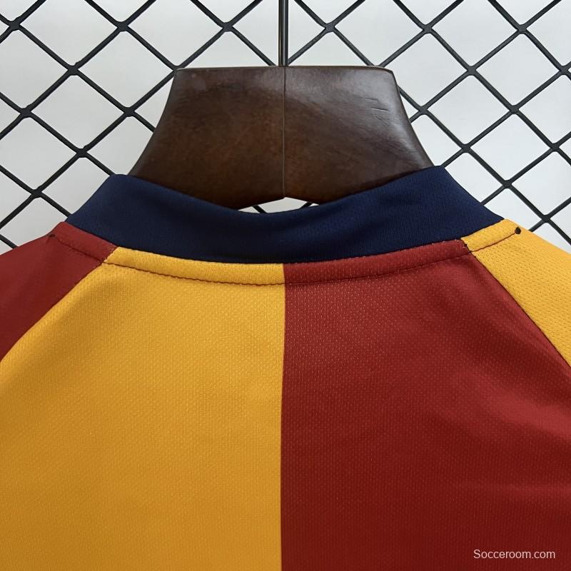 Retro 01/02 Kids Roma Home Size 16-28 Jersey