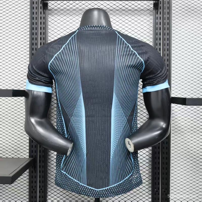 Player Version 25/26 FC Barcelona Black with Geometric Line Pattern Jersey