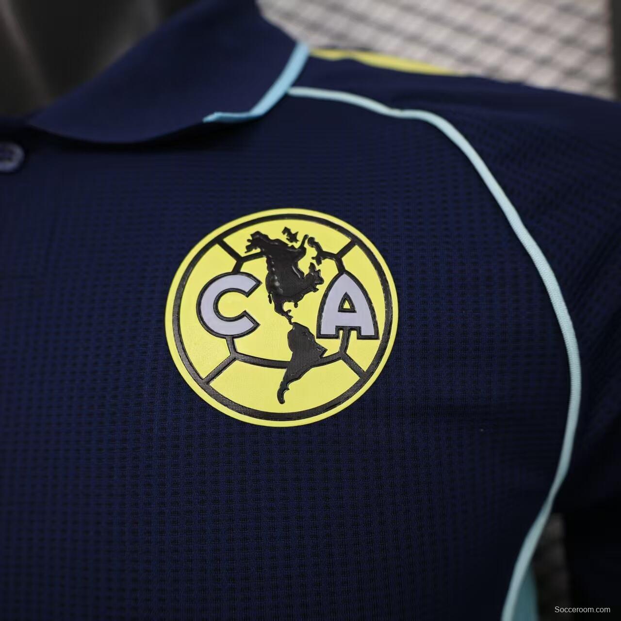 Player Version 25/26 Club America  Special Blue Pre-Match Jersey