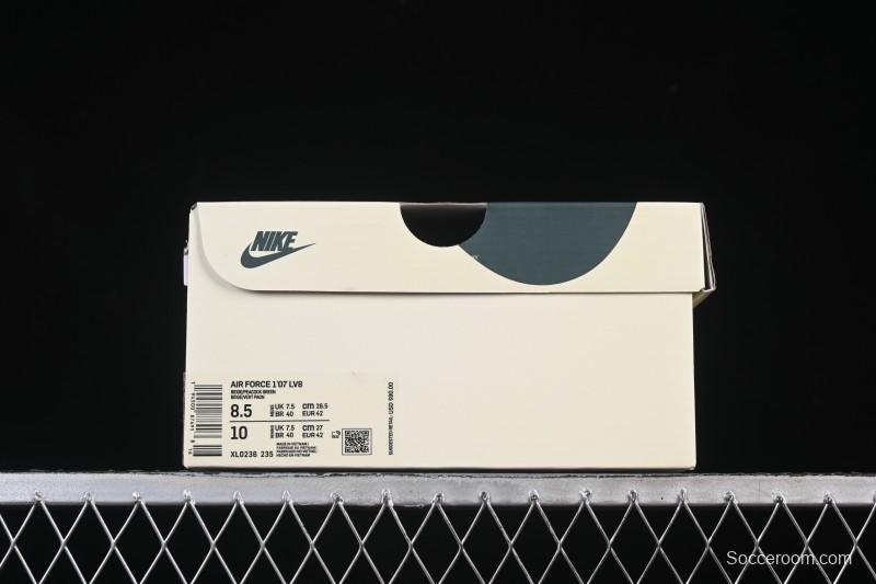 Nike Air Force 1'07 Mid Casual Shoes with Reflective Design and Full-Length Air Cushion - XL0236-235