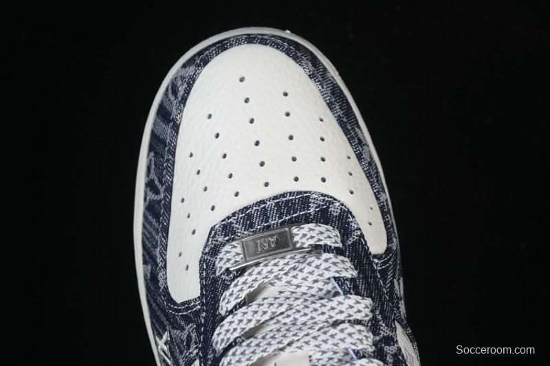 Nike Air Force 1 '07 Low LV Collaboration White Blue Casual Sneakers - YF9511-812