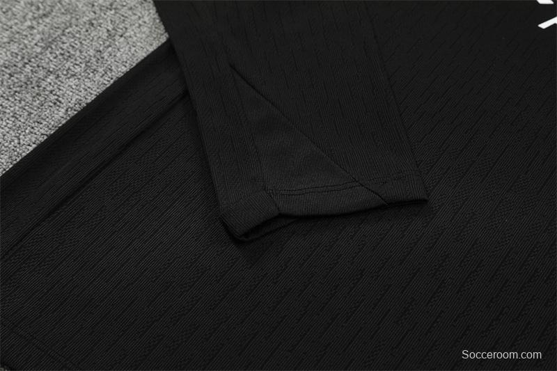 Player Version 25/26 PSG Black T90 Half Zipper Jacket+Long Pants