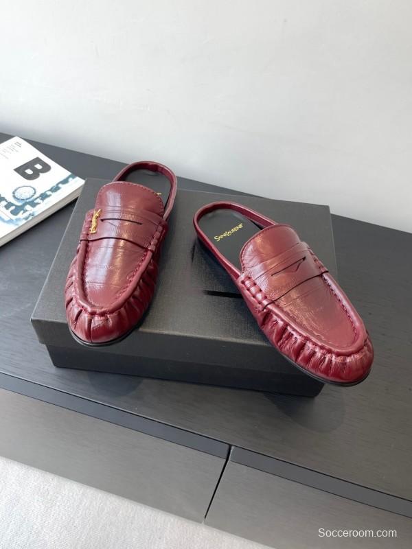 Saint Laurent Classic Loafer Mule Flats - KFY00320