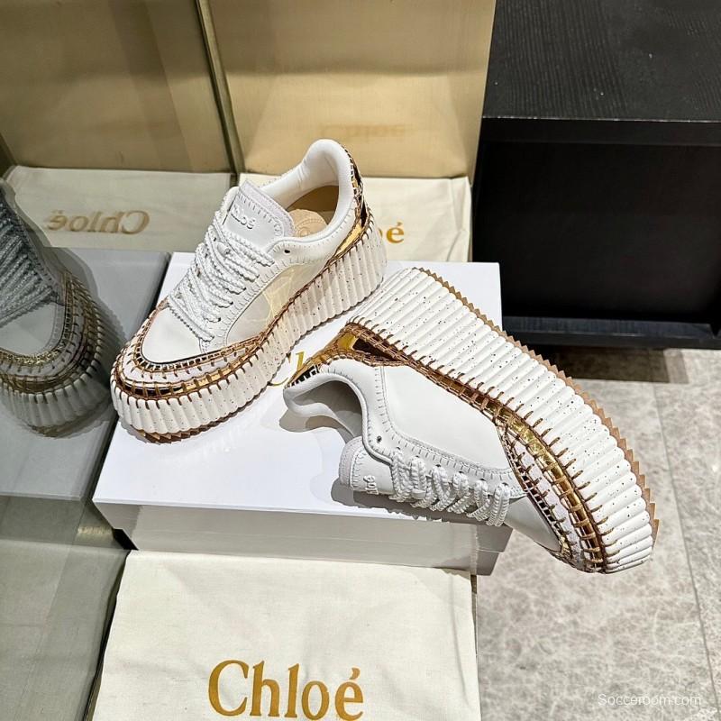 Chloe 2025/SS Stitched Mark Line Casual Shoes - LY00350