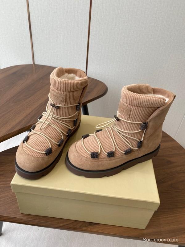 Brunello Cucinelli Open Walk Ankle Boot Winter Snow Boots - AS00410