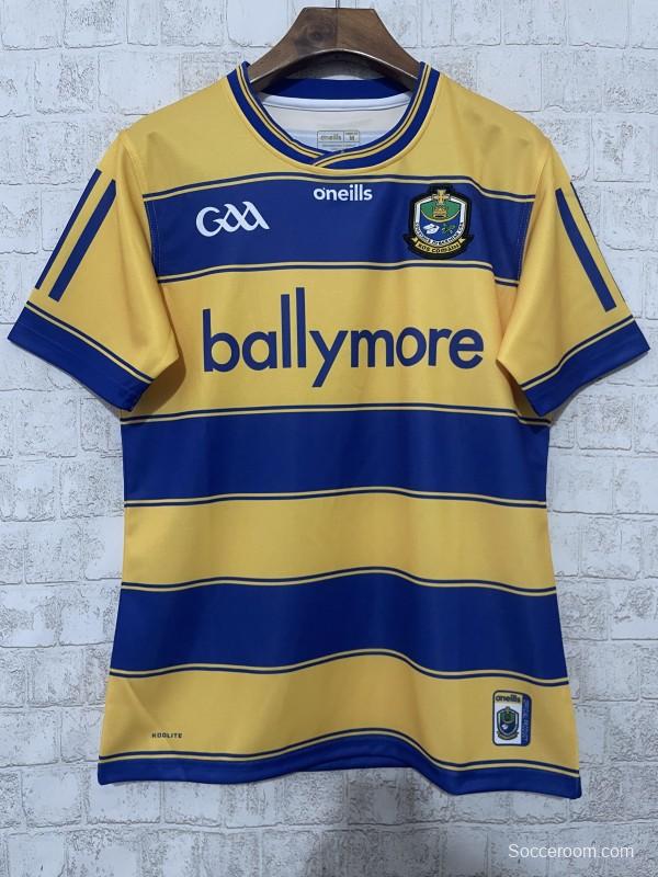 25/26 Roscommon GAA Yellow with Blue Hoops Home Jersey
