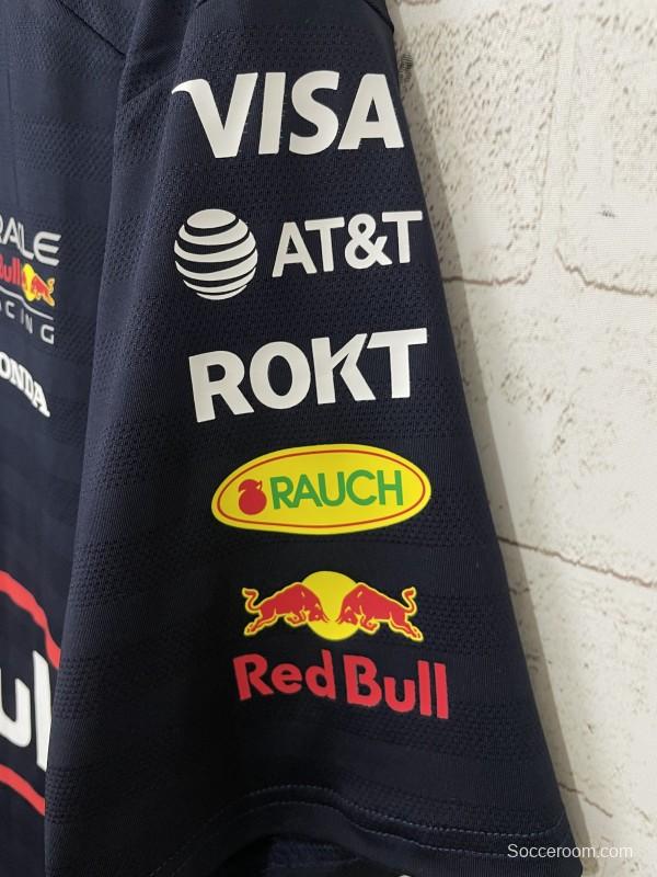 2026 F1 Oracle Red Bull Racing Navy with Red Stripes T-Shirt