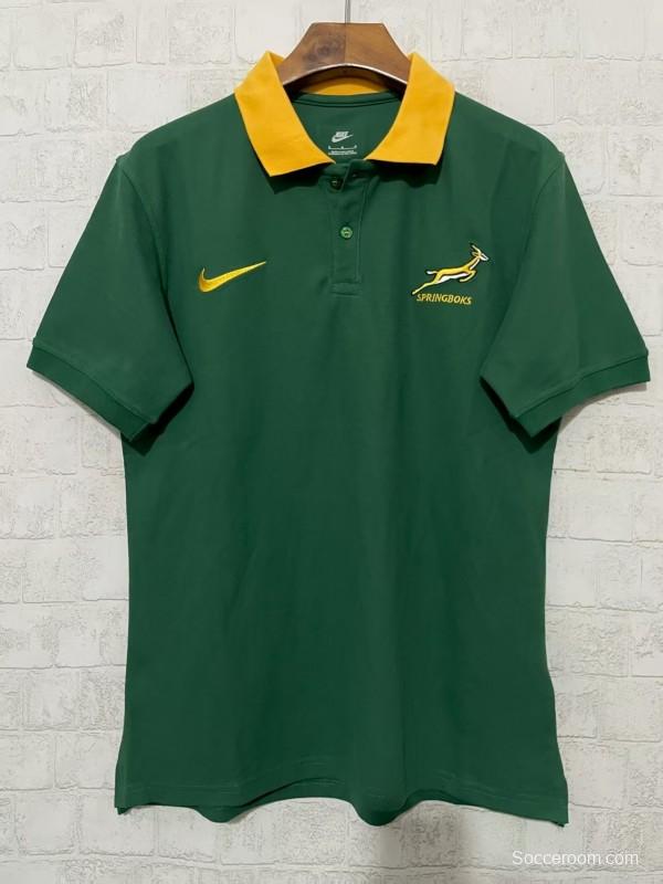 2026 South Africa Green Polo Rugby Jersey