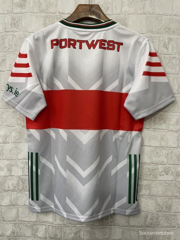 25/26 Mayo GAA White with Red Trim Jersey