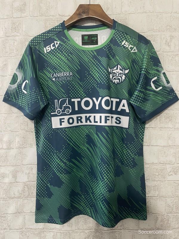 25/26 Canberra Raiders Navy with Green Digital Pattern Jersey