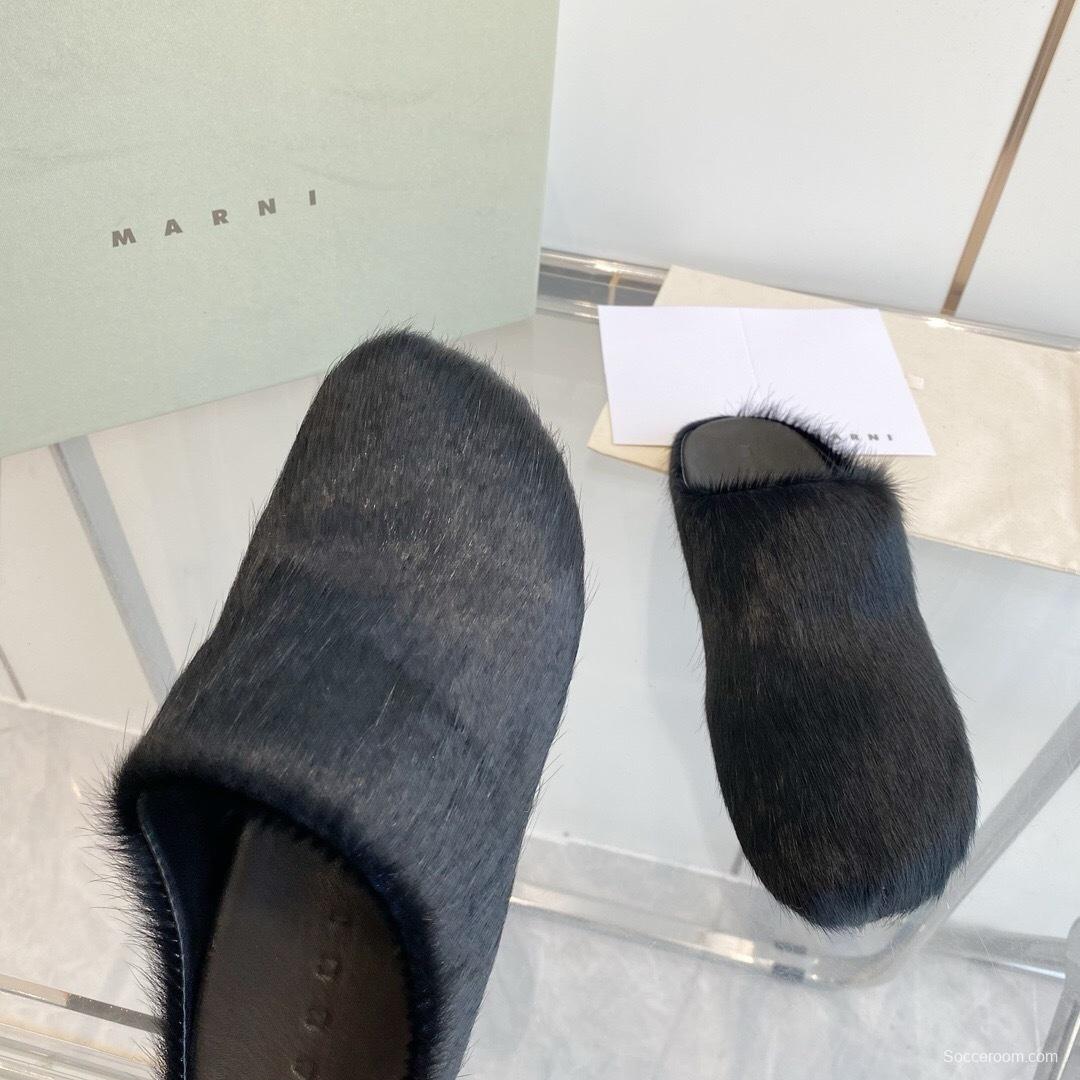 Marni 2025/SS Horsehair Loafer Shoes - LY00