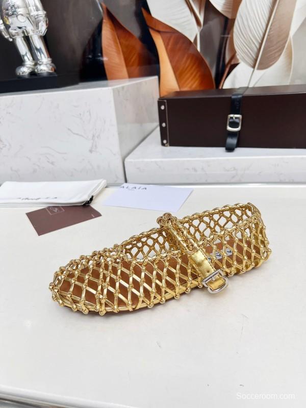 Alaia Handwoven Ballet Dance Shoes with Inner Height Increase - LY00280