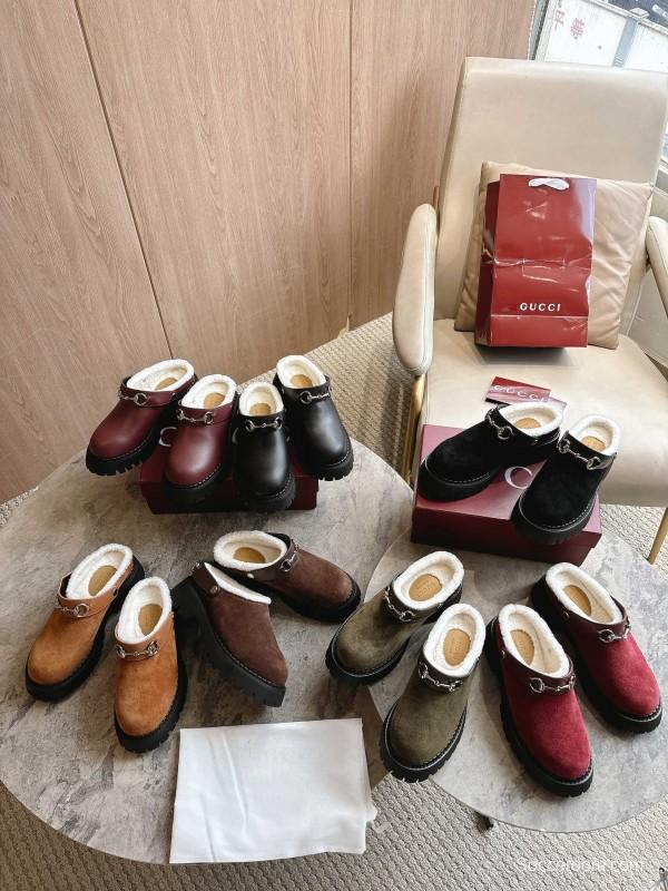 Gucci Mule Shoes with Horsebit Detail and Medium Heel - LY00320