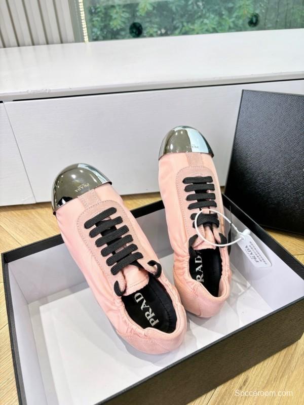 Prada 2025/SS Metal Toe Thin Sole Training Shoes Casual Shoes - LY00280