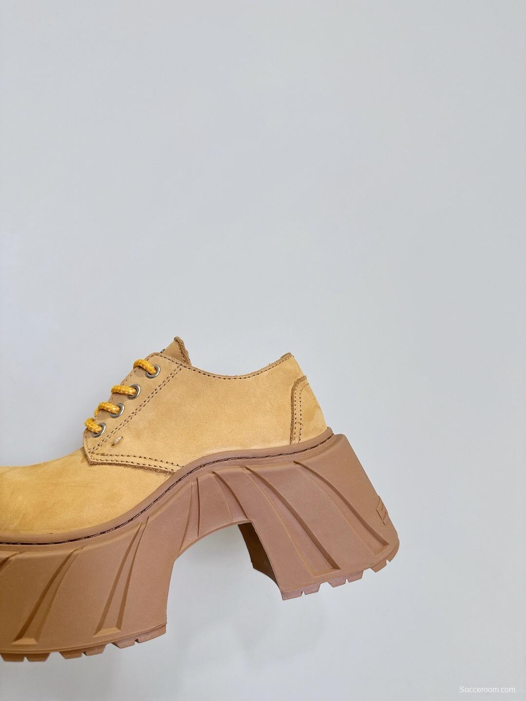 Smfk 2025 SS Collection Platform Derby Shoes with Thick Sole - LY00260