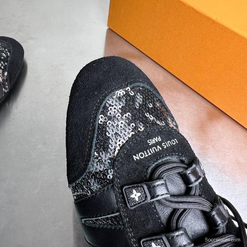 Lv Sneakerina 2025 SS Ballet Round Toe Lace-Up Low Top Lifestyle Casual Shoes - YC